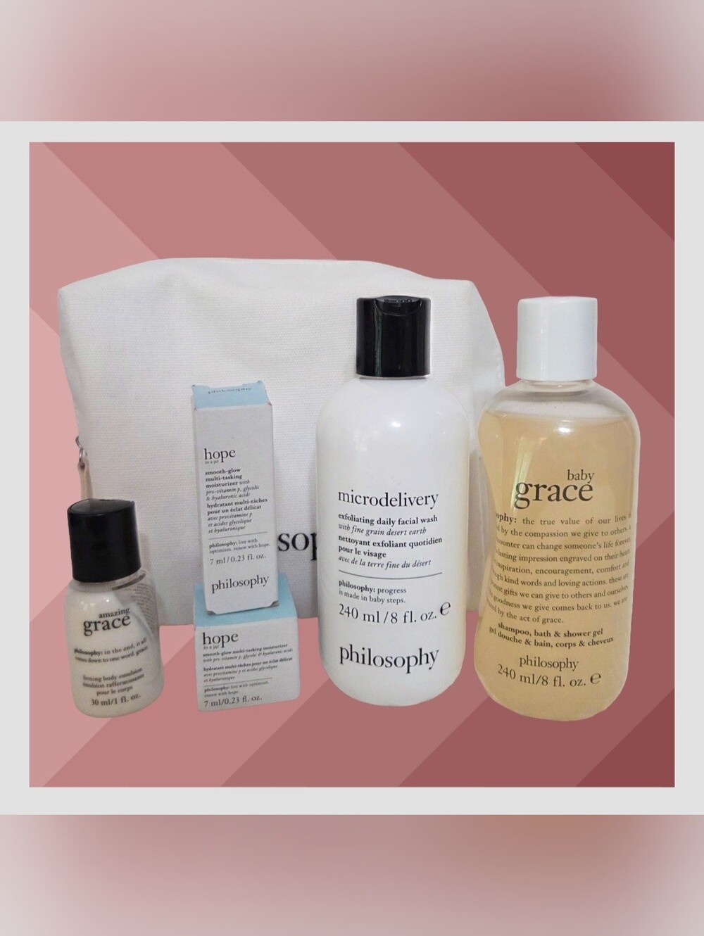Philosophy 6 Piece Bundle Microdelivery Baby Grace New!
